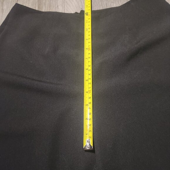 Vintage Y2K elegant black flared pants with side slits ✦ Size 30″ ✦ - Picture 10 of 11